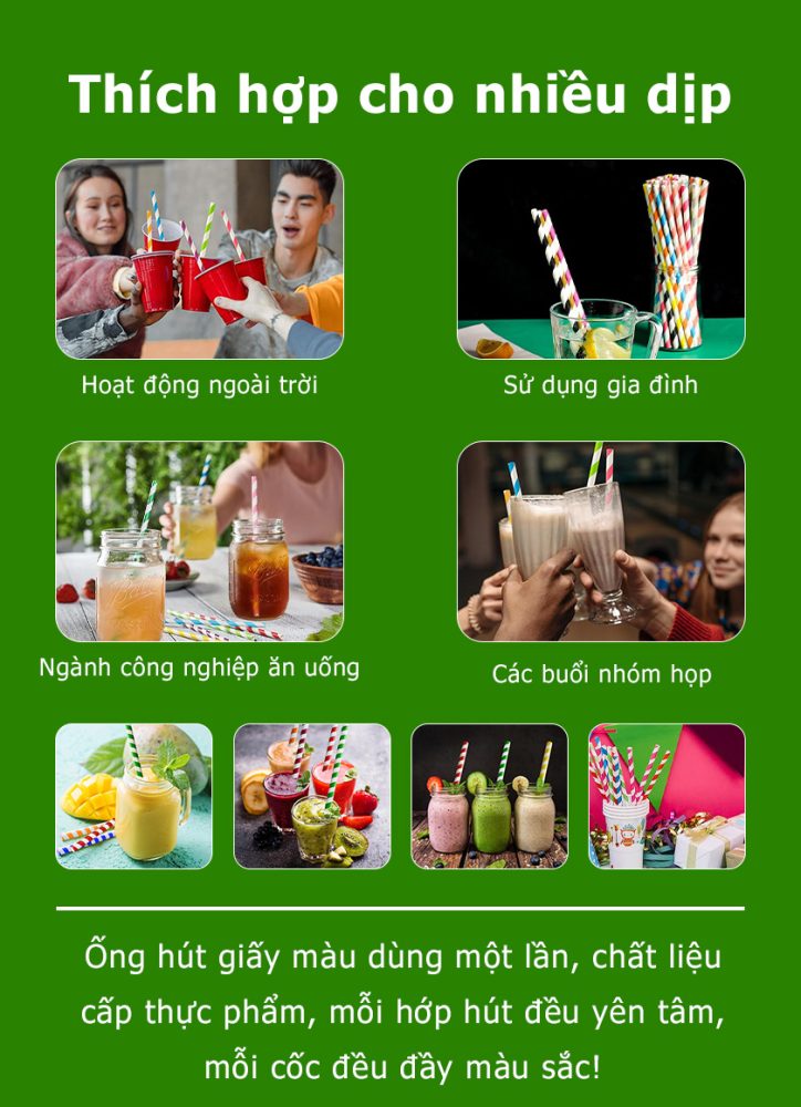Ống hút tiệm trà sữa