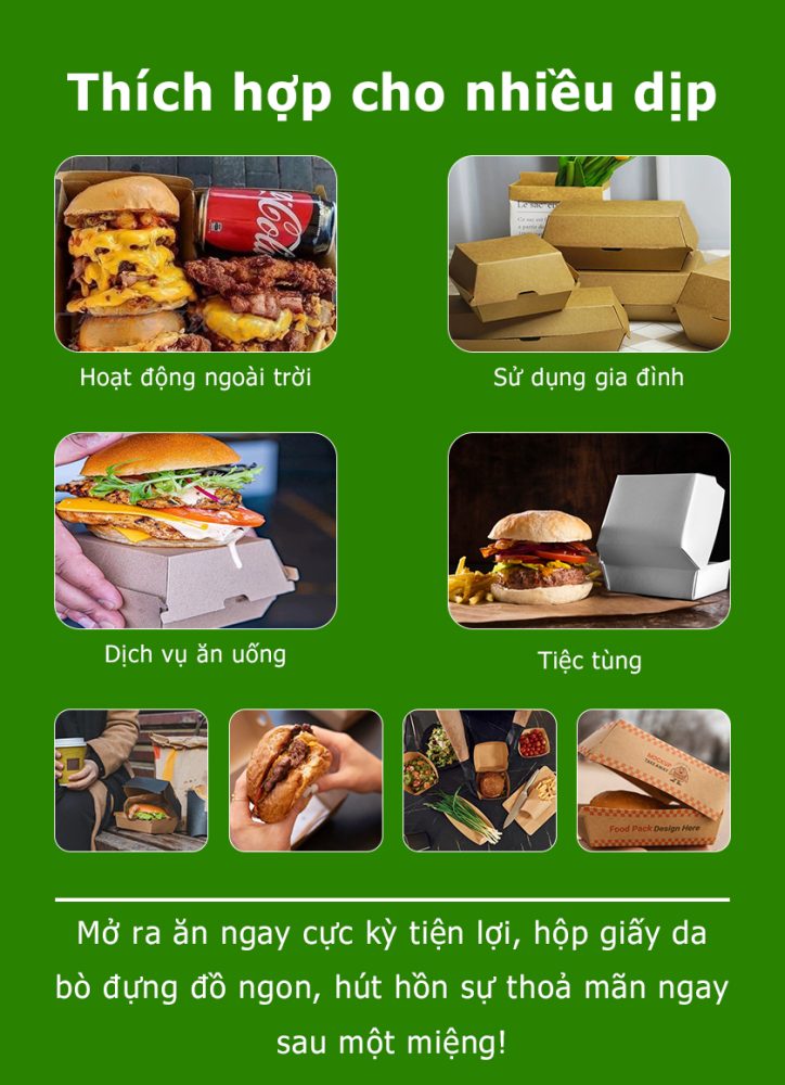 Hộp burger cao cấp