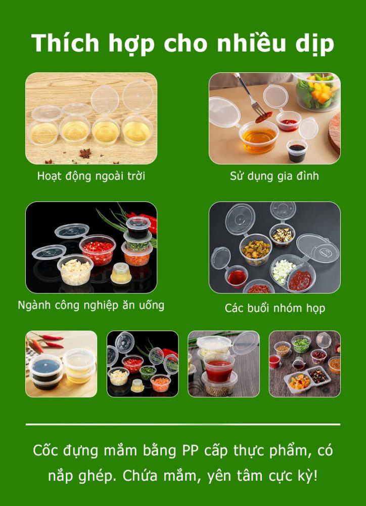 Hộp đựng nước chấm gọn nhẹ