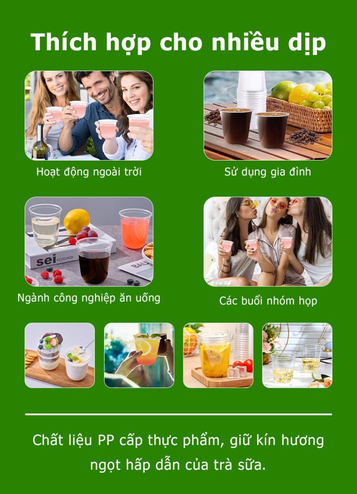 Công ty sản xuất ly trà sữa PP