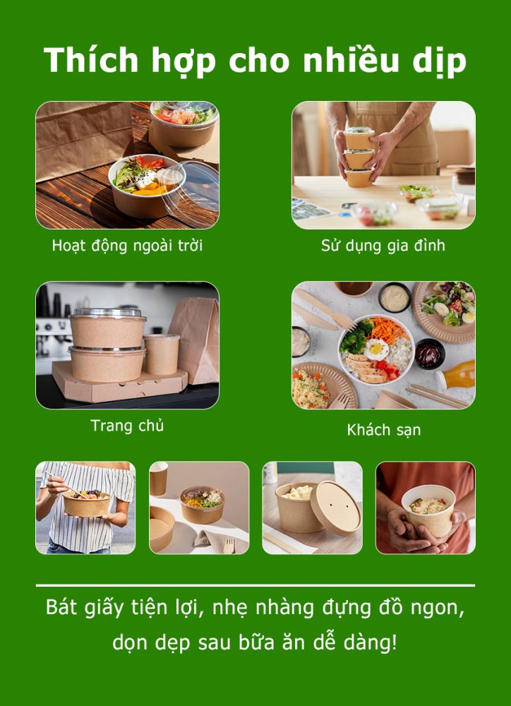 Cung cấp tô giấy số lượng lớn