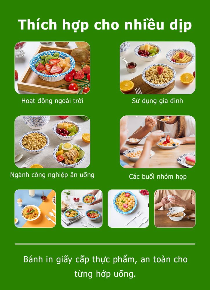 Đĩa giấy sâu lòng 10OZ