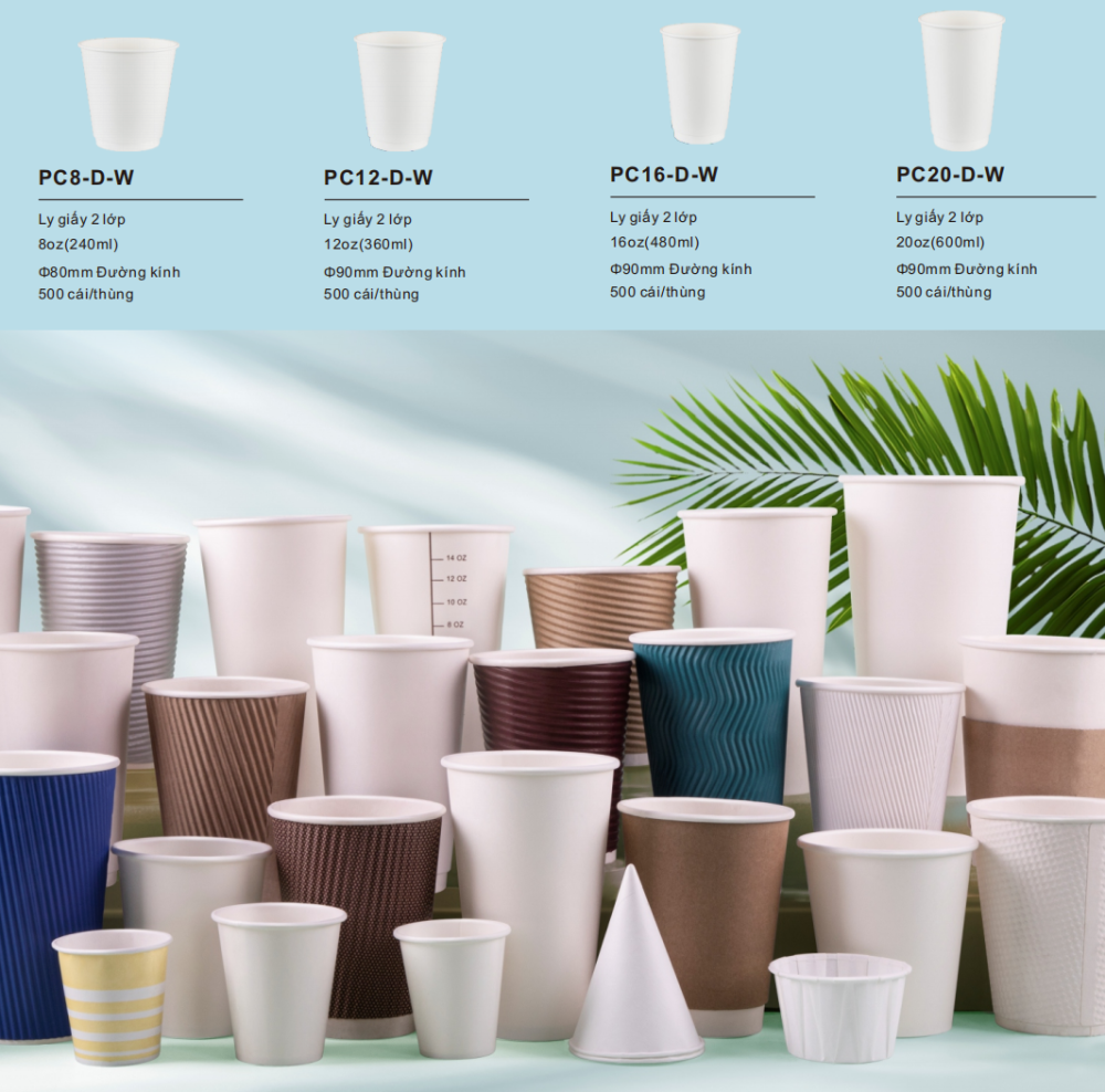 Ly giấy 2 lớp Ứng dụng đa dạng