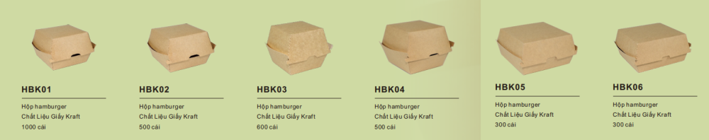 Hộp đựng hamburger