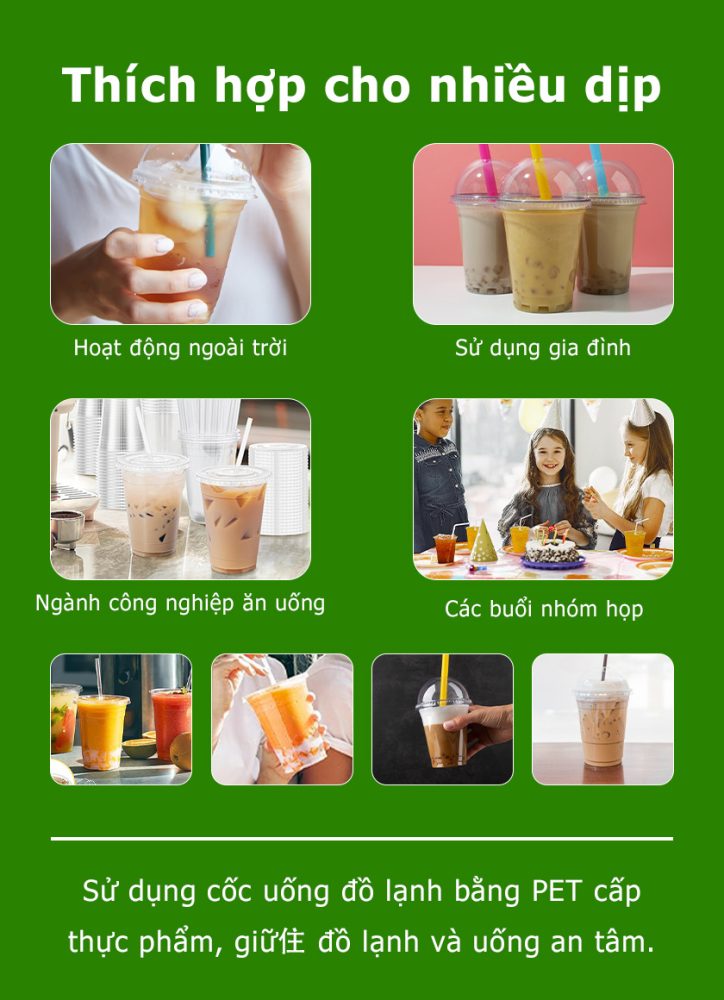 Ly đá xay PET lớn