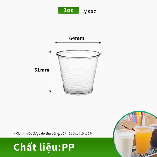 Ly nhựa PP dày dặn