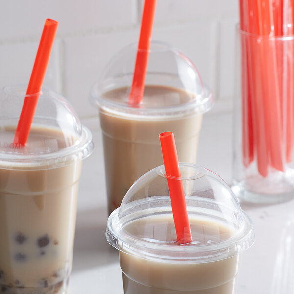 Ống hút giấy gói màu đỏ