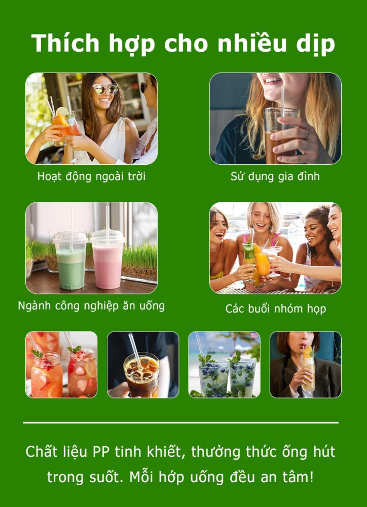 Ống hút nhựa dày 210mm 